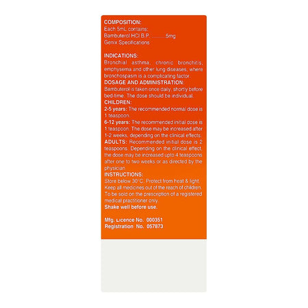 Genix Pharma Btno Syrup, 120ml - Image 3