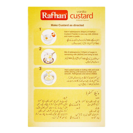 Rafhan Custard Vanilla, 4 Portions Pack, 1.1 KG - Image 3