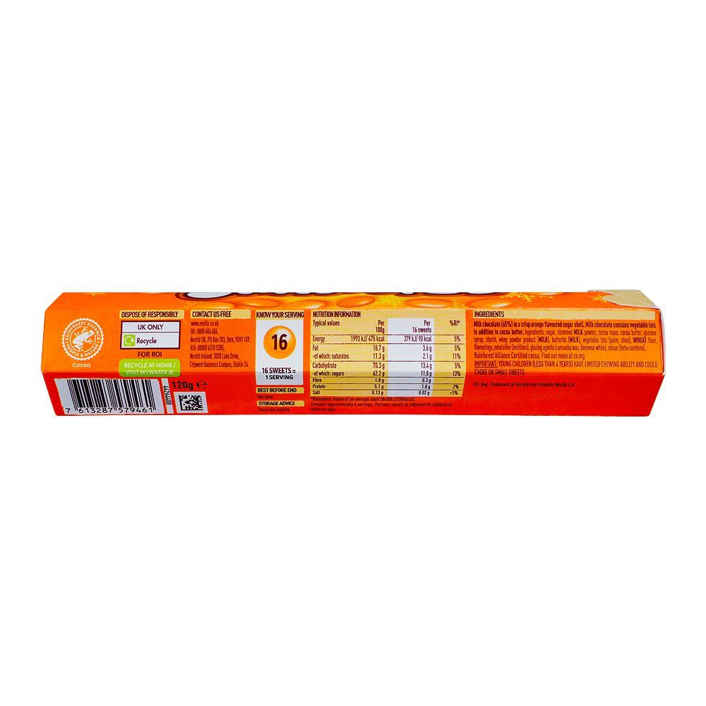Nestle Smarties Orange Beans, 120g - Image 2