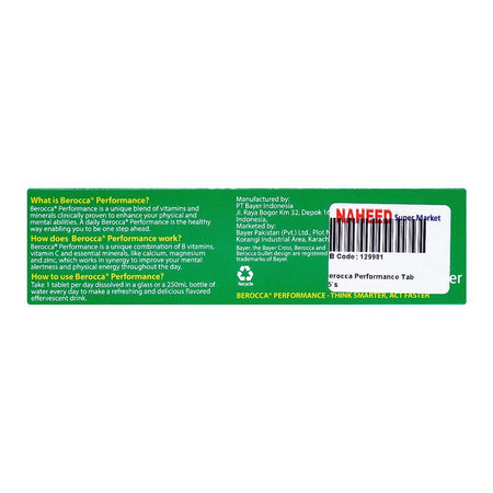Bayer Pharmaceuticals Berocca Performance Dietary Supplement Tablets, 15-Pack - Image 2