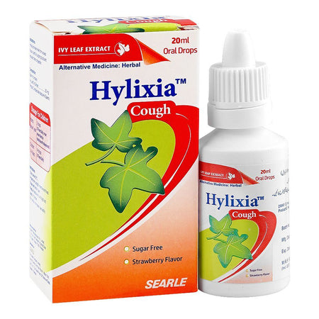 Searle Hylixia Cough Drops, Sugar Free, 20ml - Main Image