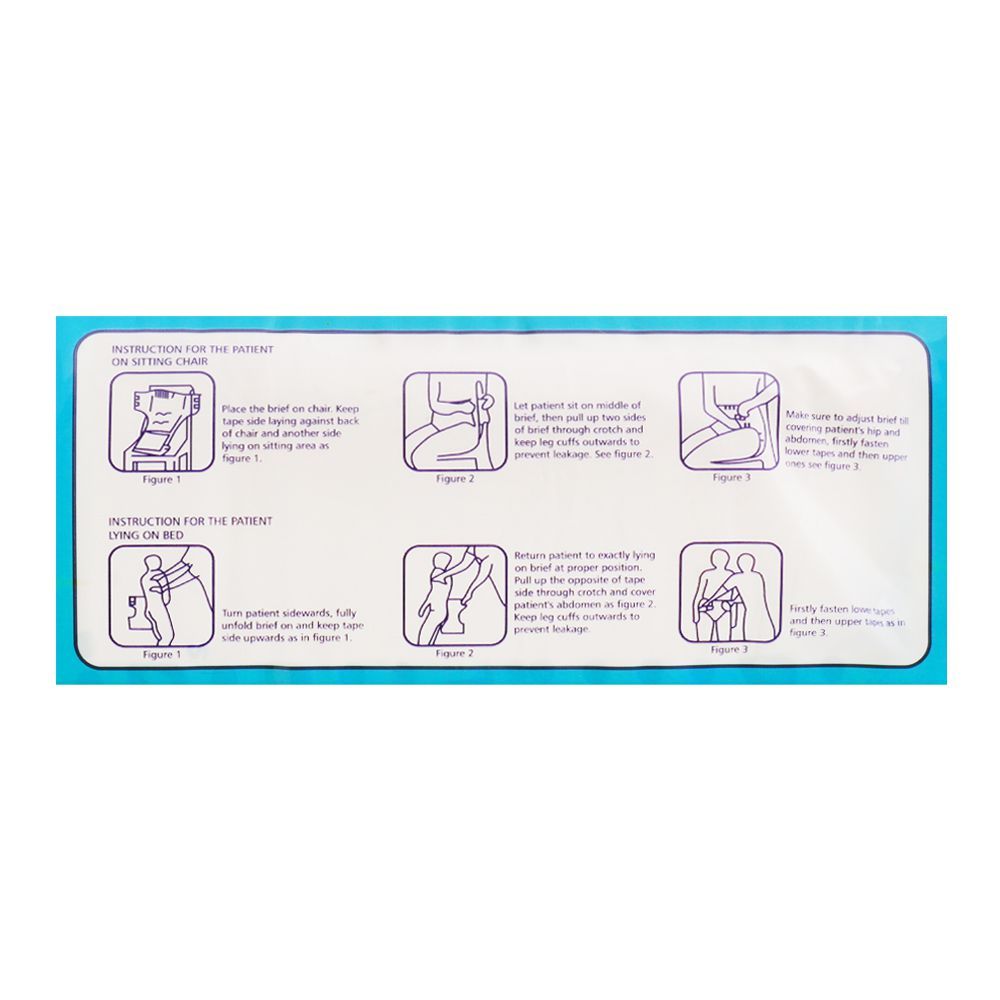 Leo PlusReliable Adult Diapers, Medium, 28x44 Inches, 10-Pack - Image 2