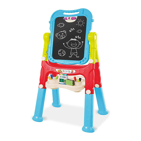 Magnetic Double-Sided Drawing Board Kids Art Easel Standing Children Graffiti Writing Tablet Green