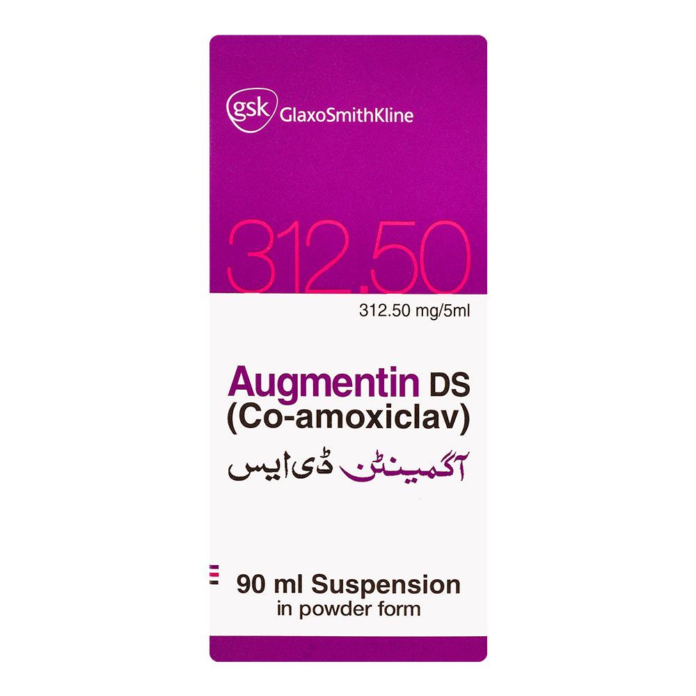 GSK Augmentin DS 312.5mg Syrup, 90ml - Image 2