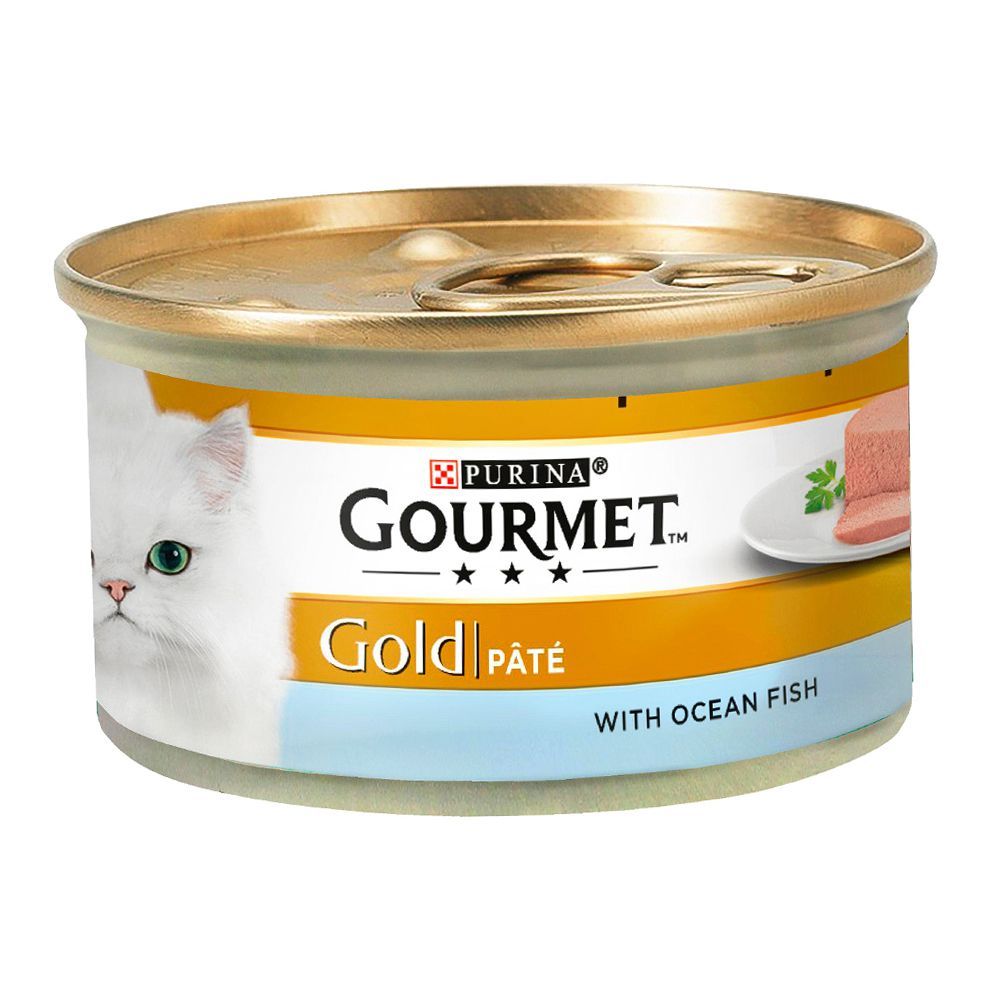 Purina Gourmet Gold Pate, With Ocean Fish, Cat Food, 85g, Tin - Main Image
