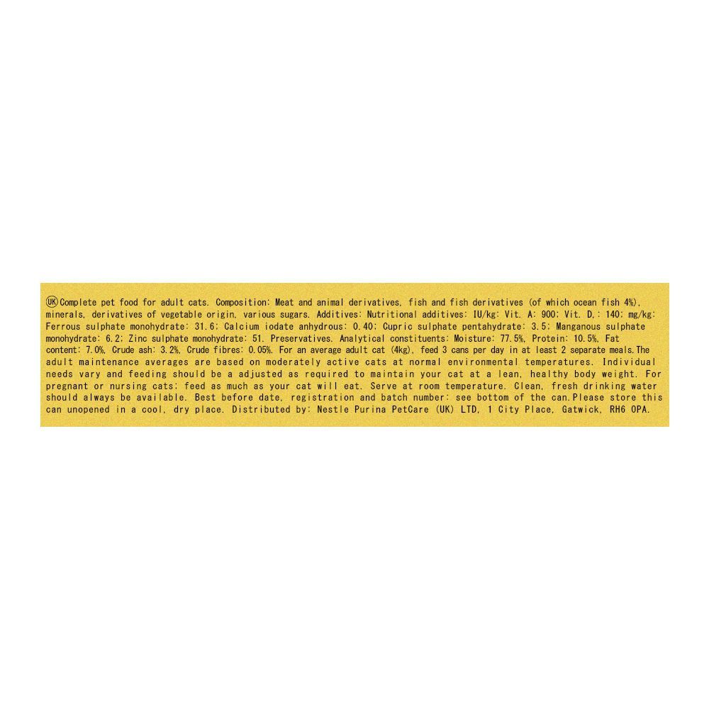 Purina Gourmet Gold Pate, With Ocean Fish, Cat Food, 85g, Tin - Image 3