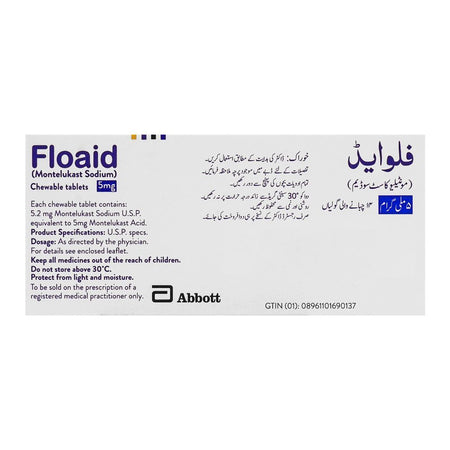 Abbott Floaid Tablet, 5mg, 14-Pack - Image 3