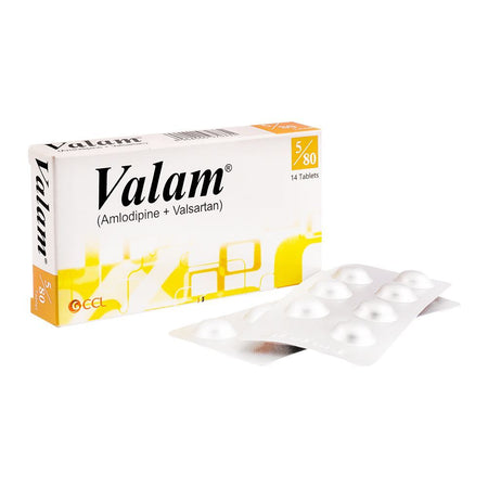 CCL Pharmaceuticals Valam Tablet, 5/80mg, 14-Pack - Main Image