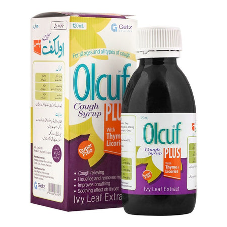 Getz Pharma Olcuf Plus Cough Syrup, 120ml - Main Image