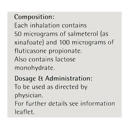 GSK Seretide Diskus, 50/100mg, 60-Doses - Image 4