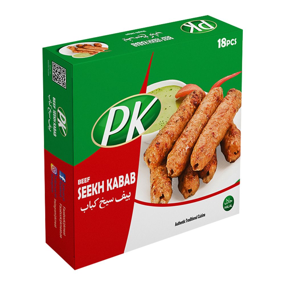 PK Beef Seekh Kabab, 540g, 18-Pack - Main Image