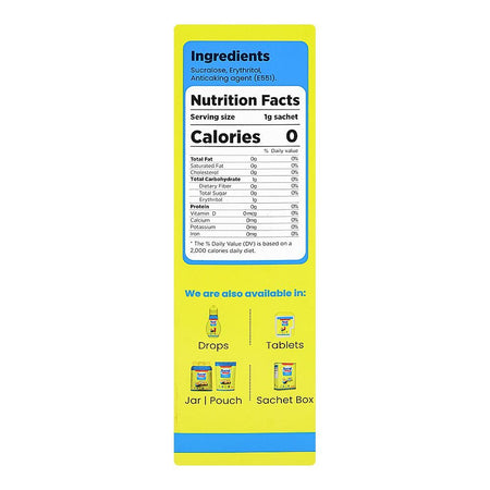 Sucral Zero Calorie Sweetener Sachets Box, 200-Pack - Image 2