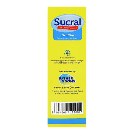 Sucral Zero Calorie Sweetener Sachets Box, 200-Pack - Image 3