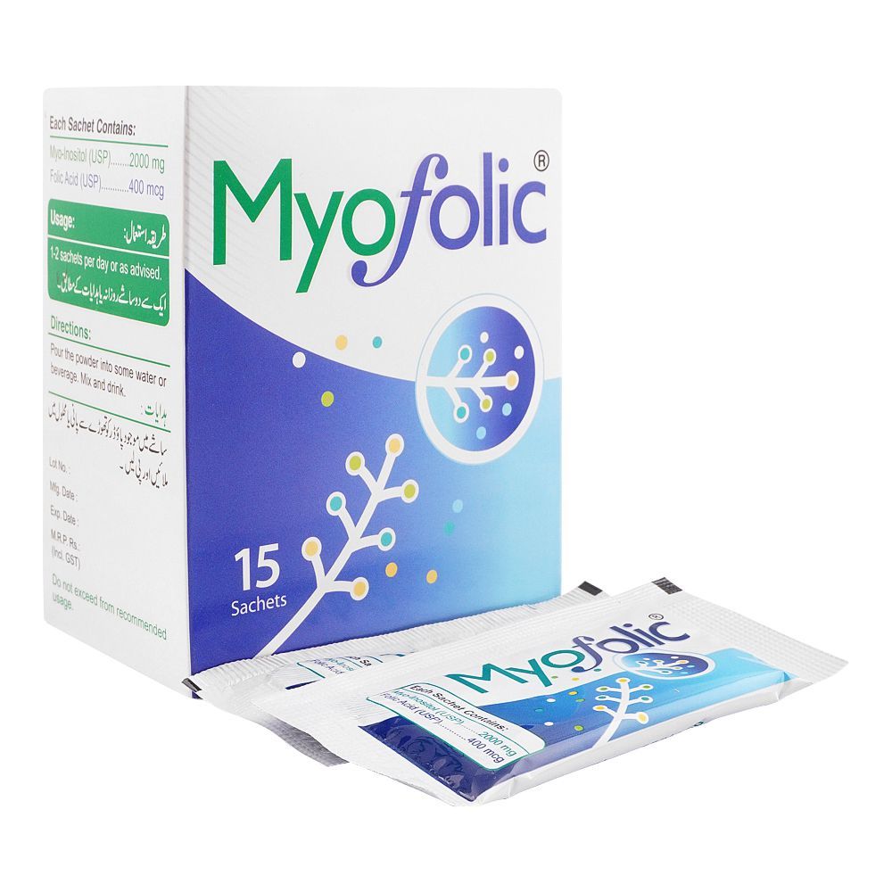 Buy Matrix Pharma Myofolic Sachets, 15-Pack in Pakistan – Shopaholic.pk