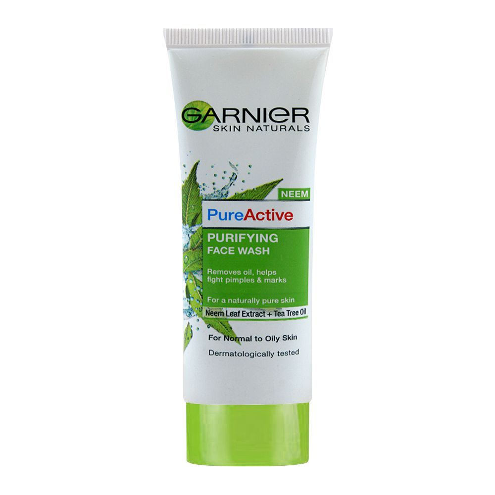 Garnier Skin Active Pure Active Neem Purifying Face Wash, For Normal to Oily Skin 50ml - Dissolve Dirt and Impurities - Image 4