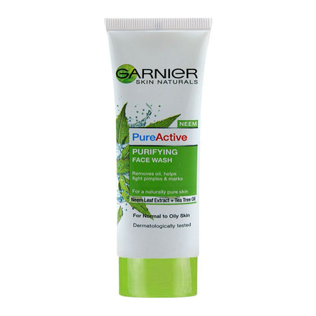 Garnier Skin Active Pure Active Neem Purifying Face Wash, For Normal to Oily Skin 50ml - Dissolve Dirt and Impurities - Image 4