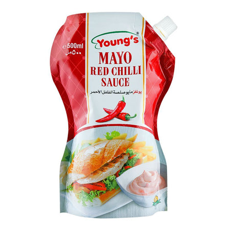 Young's Mayo Red Chilli Sauce, 500ml - Main Image