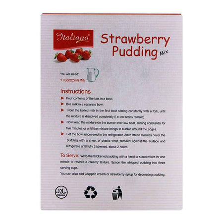 Italiano Strawberry Pudding Mix, 85g - Image 2