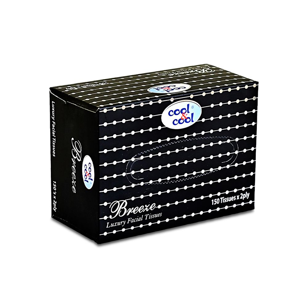Cool & Cool Breeze Luxury Facial Tissues, 2Ply, 150-Pack - Main Image