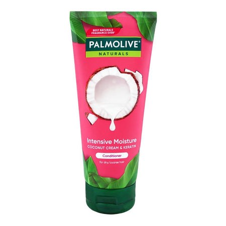 Palmolive Intensive Moisture Coconut Cream & Keratin Conditioner, Sulfate, Gluten & Paraben Free, For Dry Hair, 180ml - Main Image