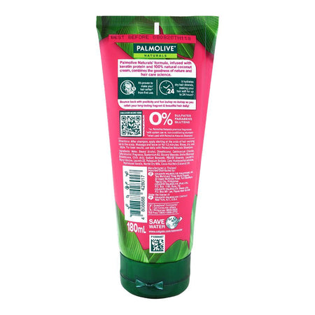 Palmolive Intensive Moisture Coconut Cream & Keratin Conditioner, Sulfate, Gluten & Paraben Free, For Dry Hair, 180ml - Image 2