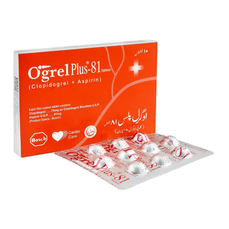 Bosch Pharmaceuticals Ogrel Plus-81 Tablet, 10-Pack - Main Image