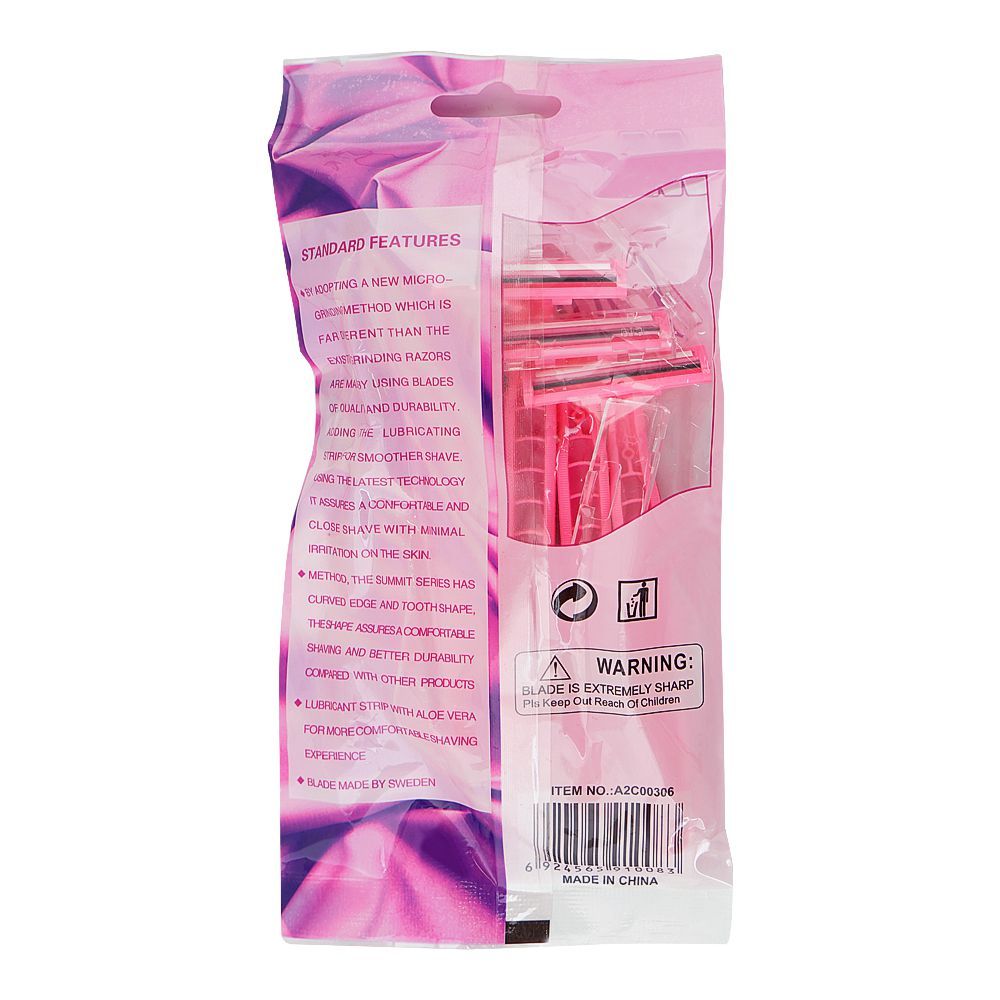 Max Lady Disposables 2 Blades Razor, For Women, 5-Pack - Image 3