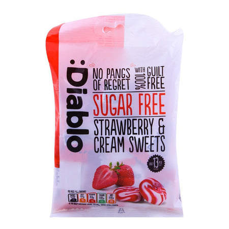 Diablo Sugar Free Strawberry & Creams Sweets 75g - Main Image