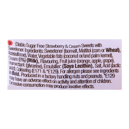 Diablo Sugar Free Strawberry & Creams Sweets 75g - Image 4
