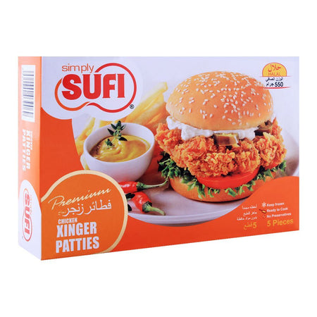 Sufi Chicken Xinger Patties, 5 Pieces, 550gm - Main Image