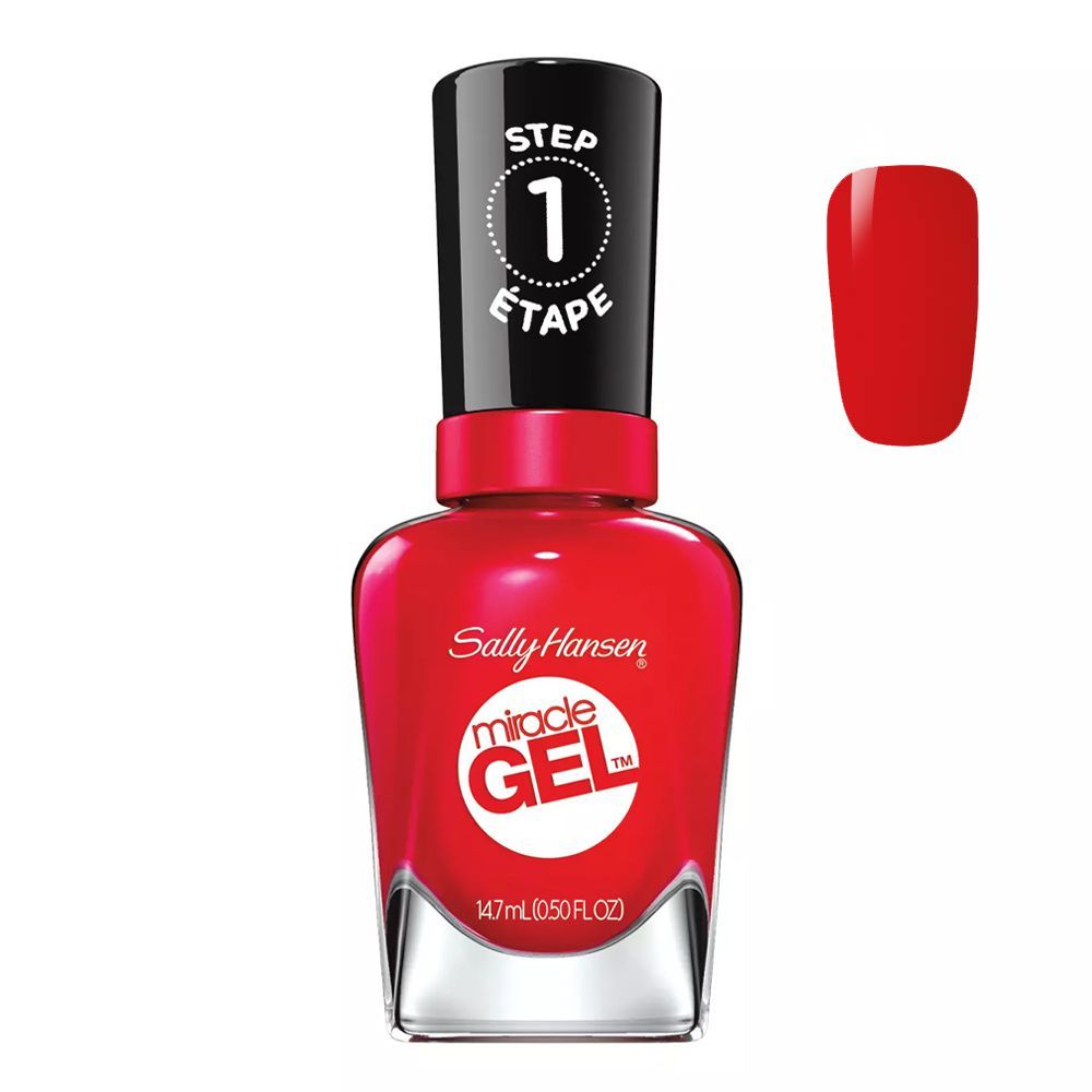 Sally Hansen Miracle Gel Nail Polish, 14.7ml, 470 Red Eye - Main Image