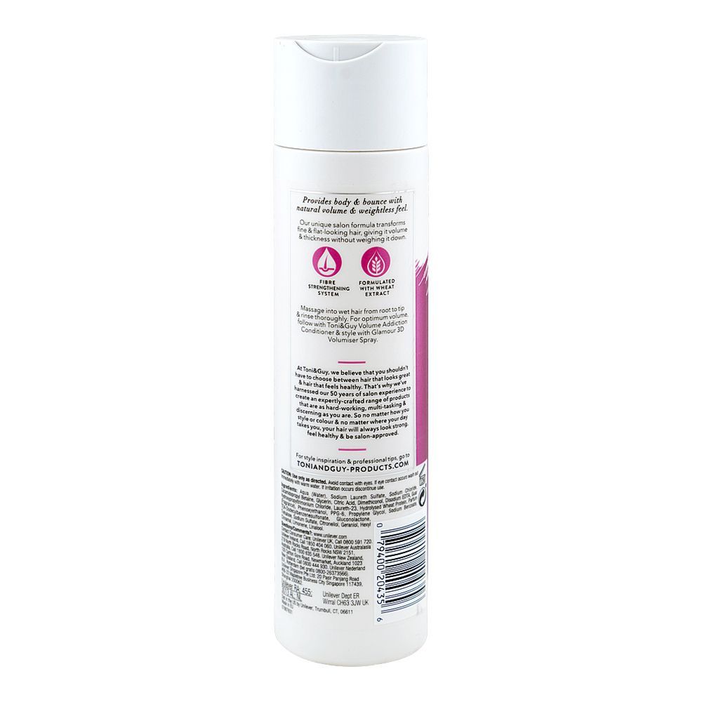 Toni & Guy Volume Addiction Fine Hair Shampoo, For Thin & Dull Hair, 250ml - Image 2