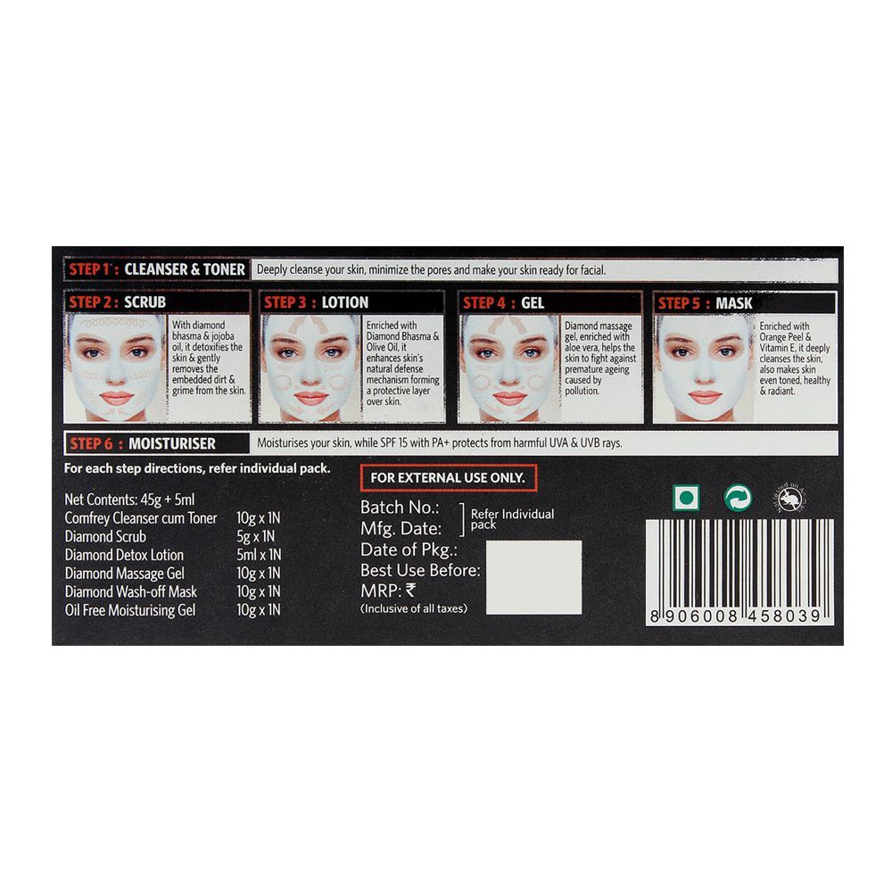 VLCC Natural Sciences Diamond 6 Step Facial Kit - Image 2