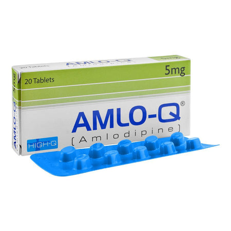 High-Q Pharmaceuticals Amlo-Q Tablet, 5mg, 20-Pack - Main Image