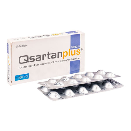 High-Q Pharmaceuticals Qsartan Plus Tablet, 50mg/12.5mg, 20-Pack - Main Image