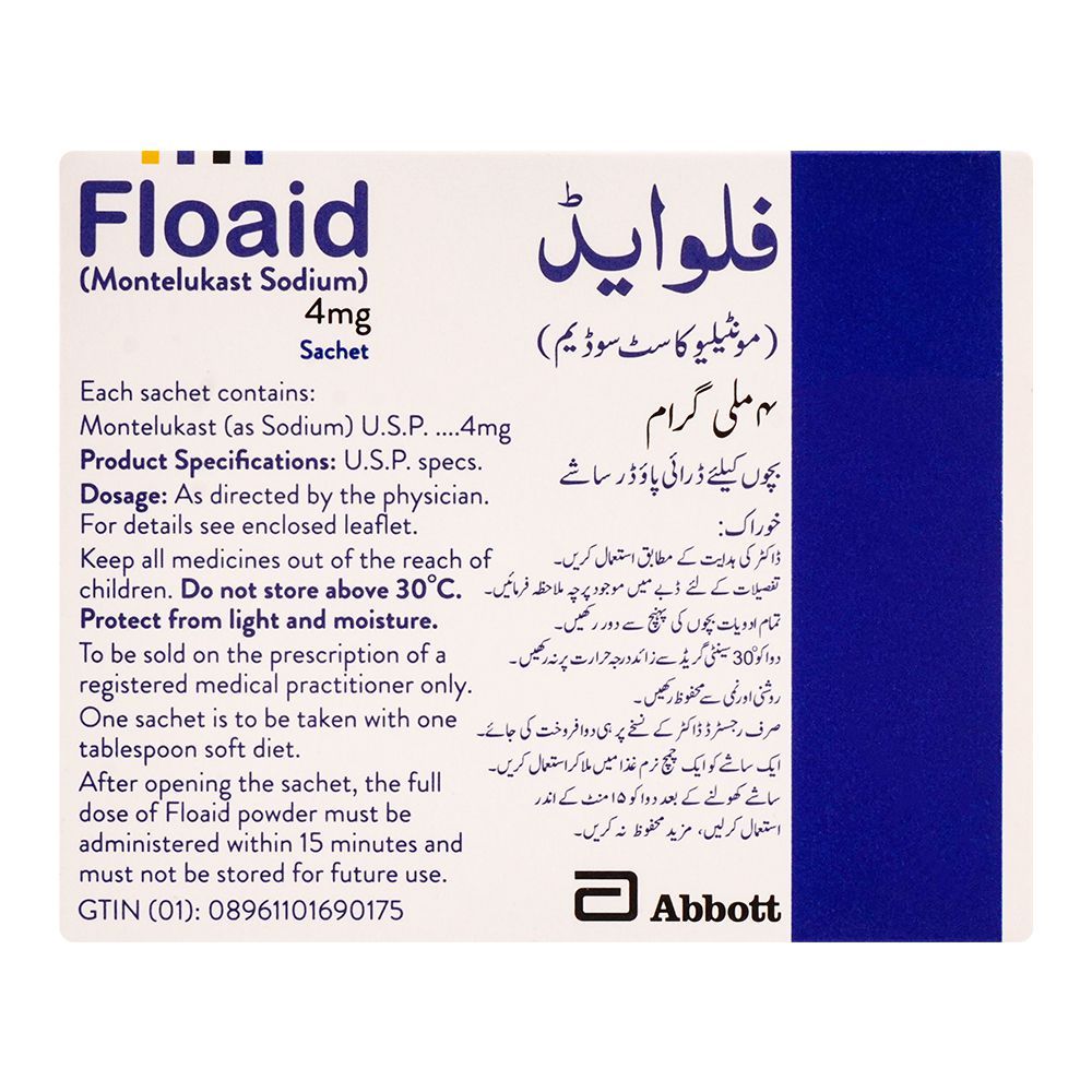 Abbott Floaid Sachet, 4mg, 14-Pack - Image 2