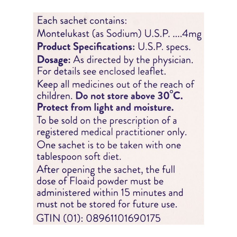 Abbott Floaid Sachet, 4mg, 14-Pack - Image 3