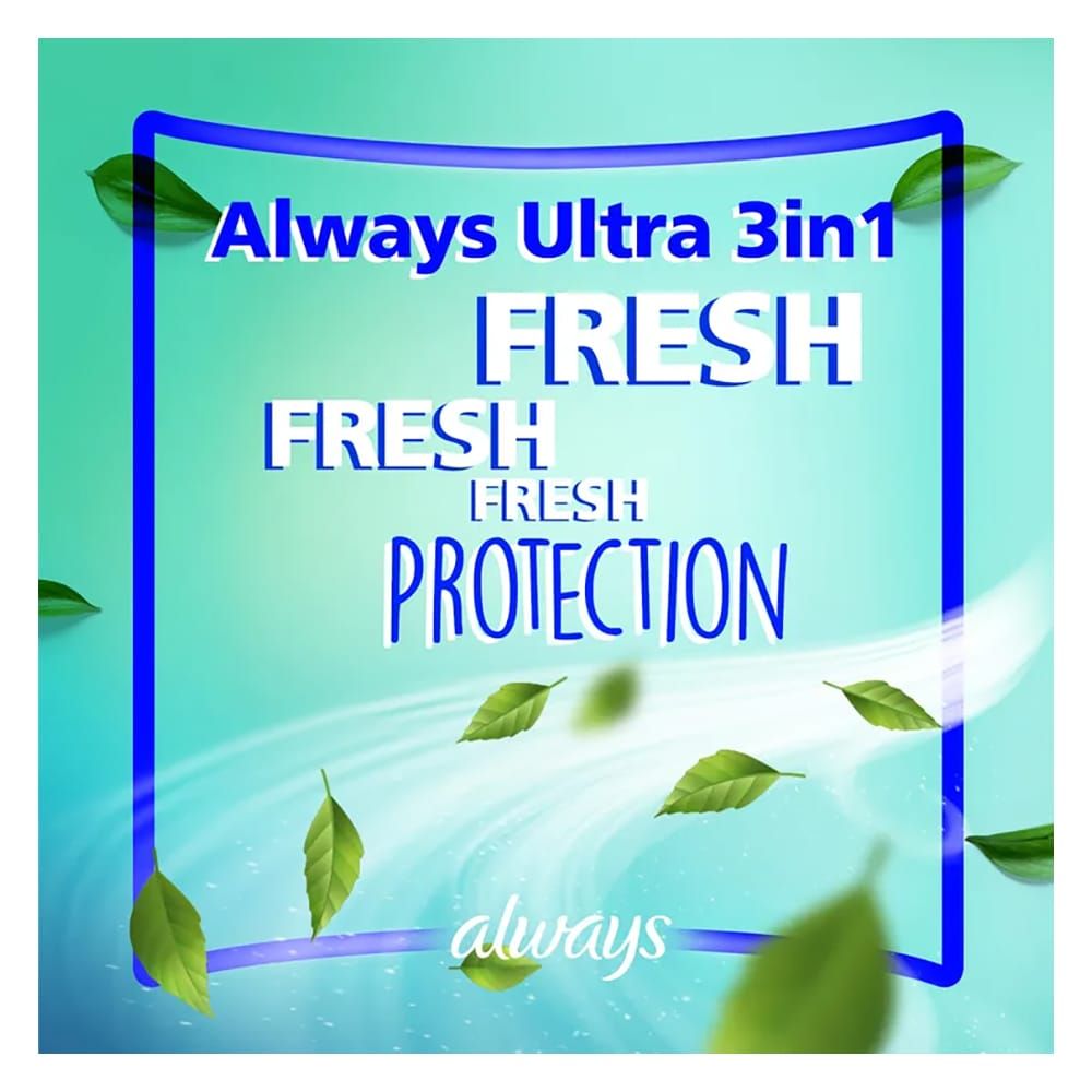 Always 3in1 Herbal Freshness Ultra Thin Long Pads, 32-Pack, Save Rs.50/- - Image 4
