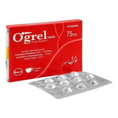 Bosch Pharmaceuticals Ogrel Tablet, 75mg, 10-Pack - Main Image