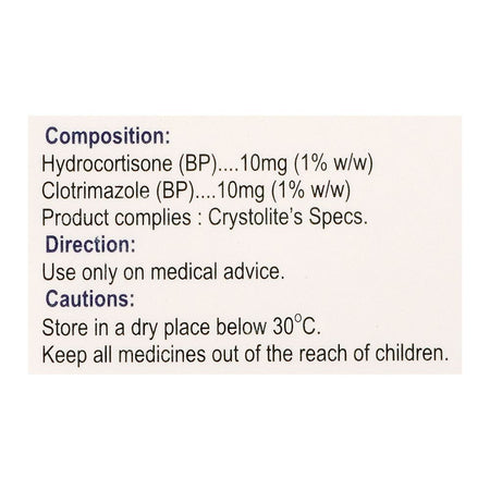 Crystolite Pharmaceuticals Canix-H Cream, 15g - Image 2