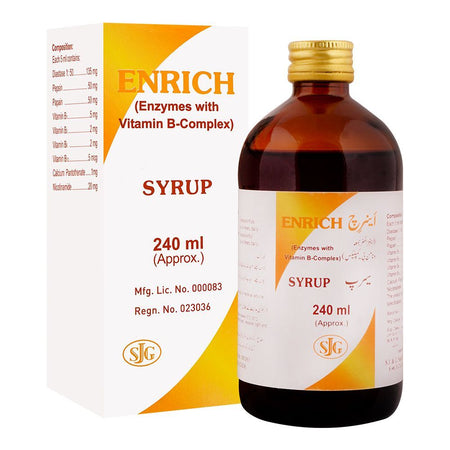 S.J. & G. Enrich Syrup, 240ml - Main Image