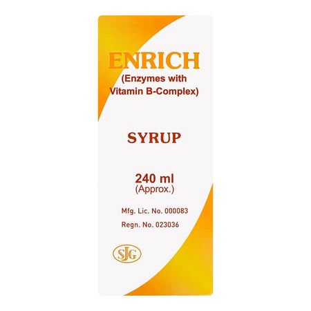 S.J. & G. Enrich Syrup, 240ml - Image 2