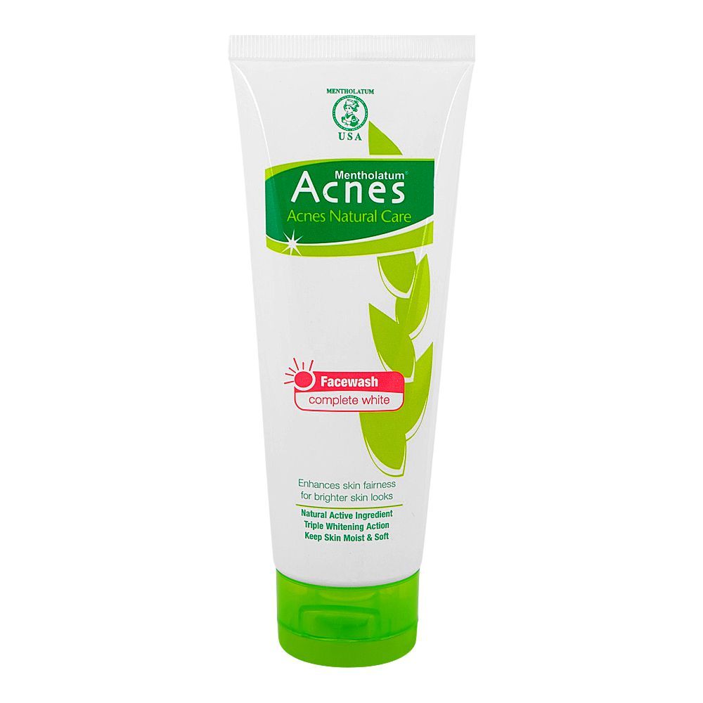 Acnes Complete White Brightening Face Wash, For All Skin Types, 100ml - Main Image