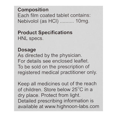 Highnoon Laboratories Nebix Tablet, 10mg, 14-Pack - Image 3