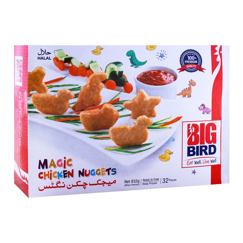 Big Bird Magic Chicken Nuggets, 32 Pieces, 832gm - Main Image