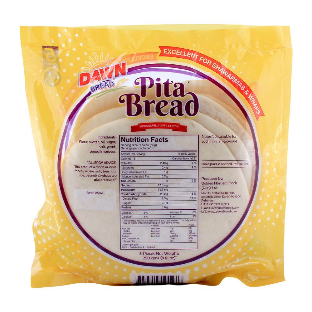Dawn Pita Bread 250gm - Image 2