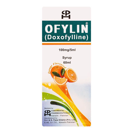 Continental Pharmaceuticals Ofylin Syrup, 100mg/5ml, 60ml - Image 2