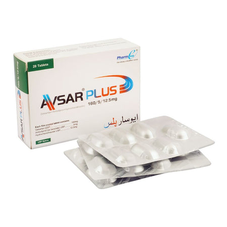 PharmEvo Avsar Plus Tablet, 160/5/12.5mg, 28-Pack - Main Image