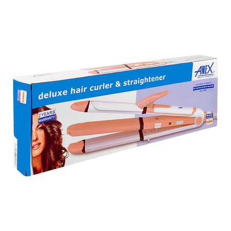 Anex Deluxe Hair Curler & Straightener, 90W, 220-240V, AG-7038 - Image 2