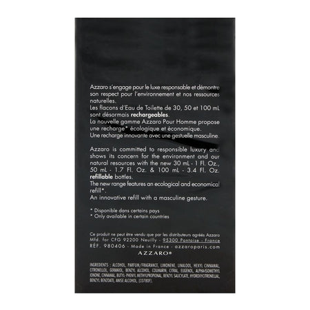 Azzaro Pour Homme Eau de Toilette 200ml - Image 3